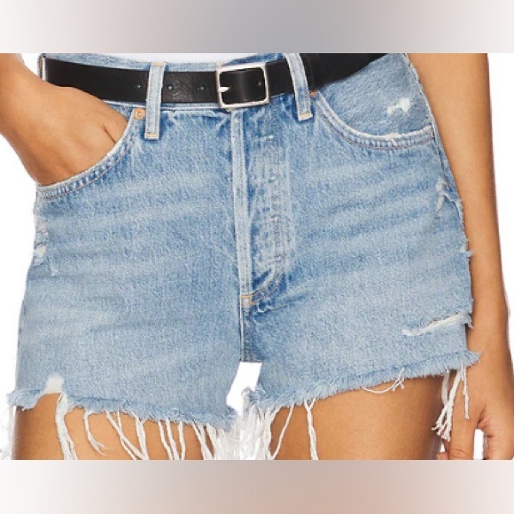 Agolde Parker Denim Short - Picture 1 of 5